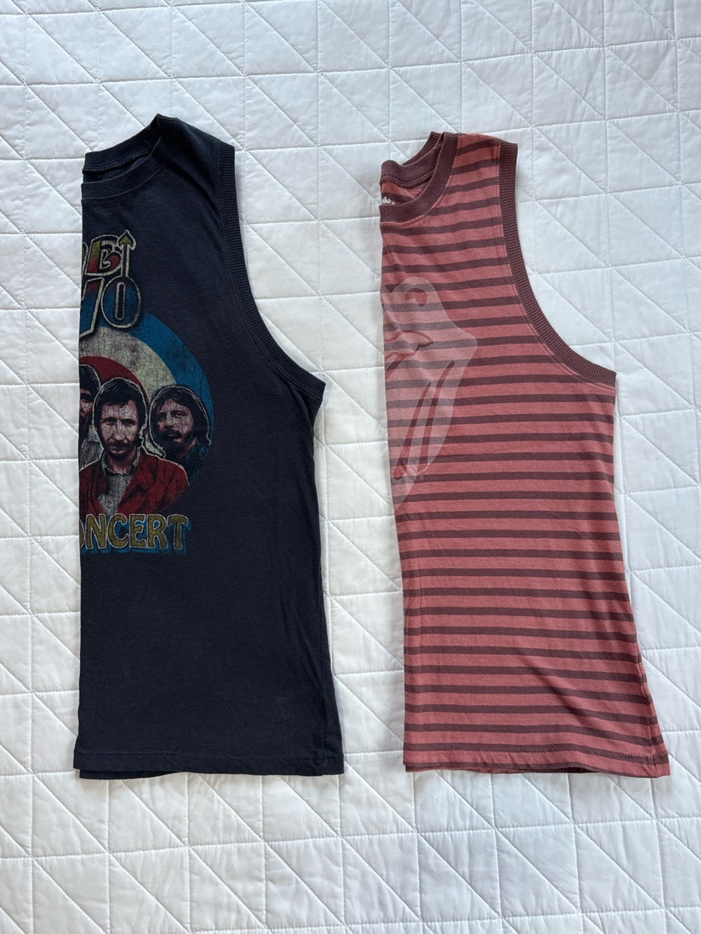 Rolling Stones The Who Band Tank Top Bundle Vintage Retro Style - Women’s Medium